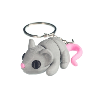 Mysz szara - brelok do kluczy